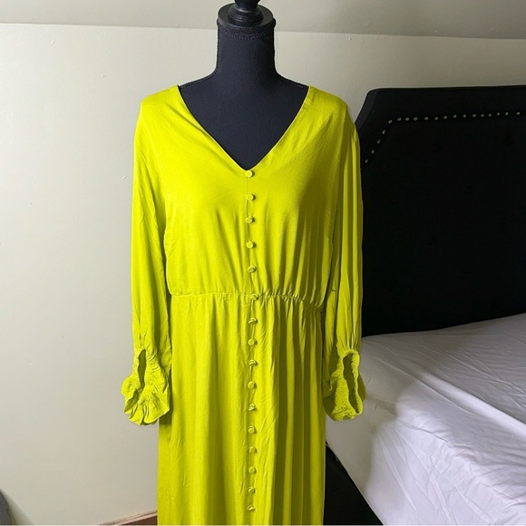 ELOQUII maxi dress  button  16 NWOT - Picture 3 of 9